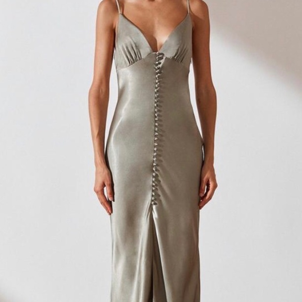 Shona joy la lune dress sage